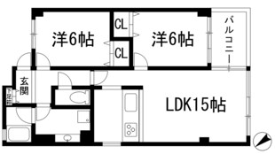 ランドマーク宝塚の物件間取画像